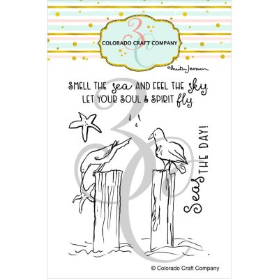 Colorado Craft Company 3"x4" Clear Stamps - Seas The Day