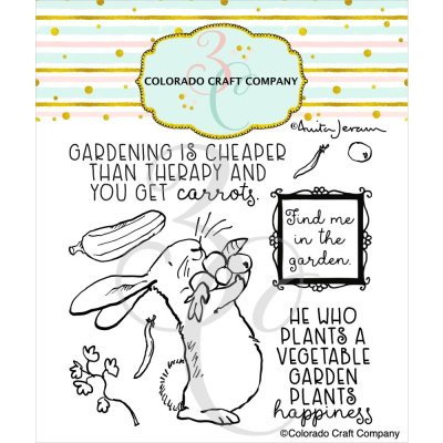 Colorado Craft Company 4"x4" Clear Stamps - Garden Therapy