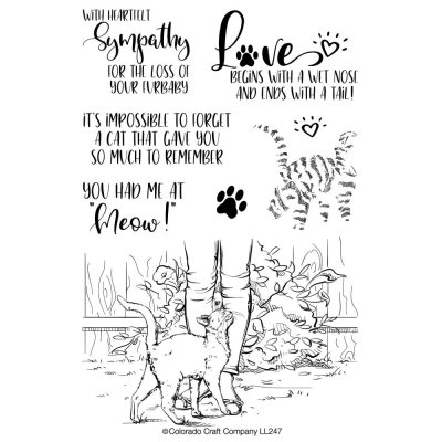 Colorado Craft Company 4"x6" Clear Stamps - Had Me At Meow-Lovely Legs