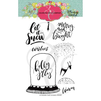Colorado Craft Company 4"x6" Clear Stamp Set - Let It Snow Whimsy World