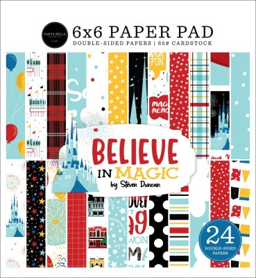 Carta Bella 6”x6” Paper Pad - Believe In Magic (24 sheets)