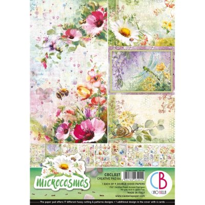 Ciao Bella A4 Scrapbooking Creative Paper Pad - Microcosmos (9 sheets)