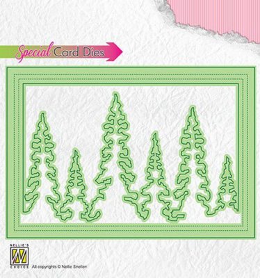 Nellies Choice Special Card Die - Shake Pinetrees