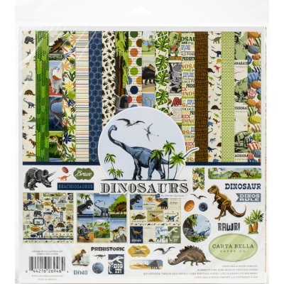 Carta Bella 12"x12" Collection Kit - Dinosaurs (13 sheets)