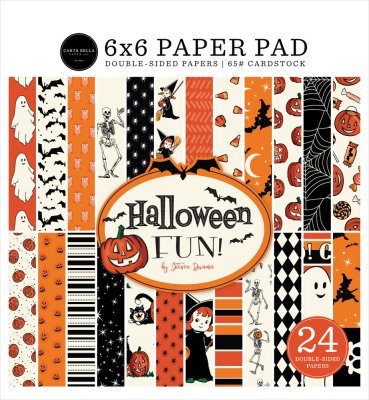 Carta Bella 6"x6" Paper Pad - Halloween Fun (24 sheets)