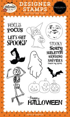 Carta Bella Clear Stamps - Spooky Scary