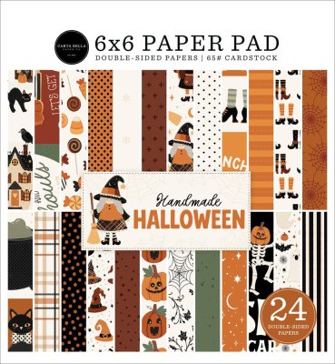 Carta Bella 6”x6” Paper Pad - Handmade Halloween (24 sheets)