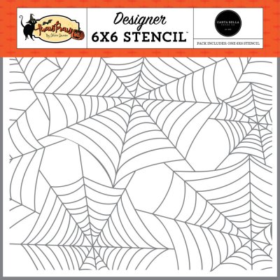 Carta Bella 6”x6” Stencil - Spinning Webs