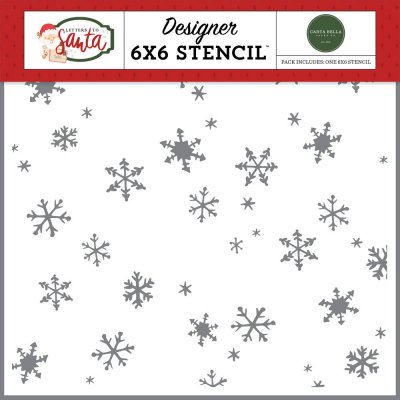 Carta Bella 6”x6” Stencil - Christmas Day Snowfall
