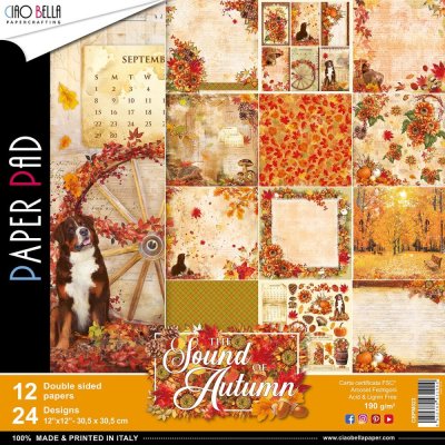 Ciao Bella 12"x12" Scrapbooking Creative Paper Pad - Sound Of Autumn (12 sheets)