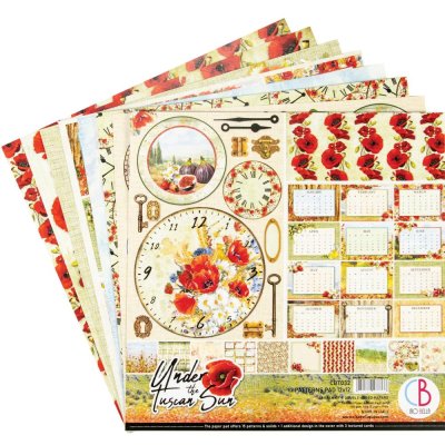 Ciao Bella 12"x12" Paper Pack - Under The Tuscan Sun (8 sheets)