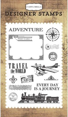Carta Bella Clear Stamp Set - Transatlantic Travel (Travel The World)