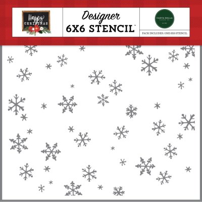 Carta Bella 6"x6" Stencil - Tis The Season