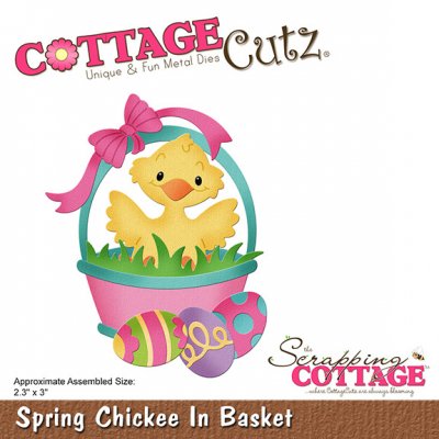CottageCutz Dies - Spring Chickee In Basket