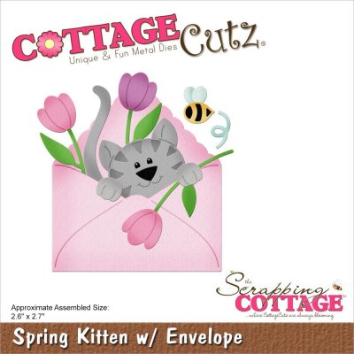 CottageCutz Dies - Kitten with Envelope