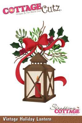 CottageCutz Dies - Vintage Holiday Lantern