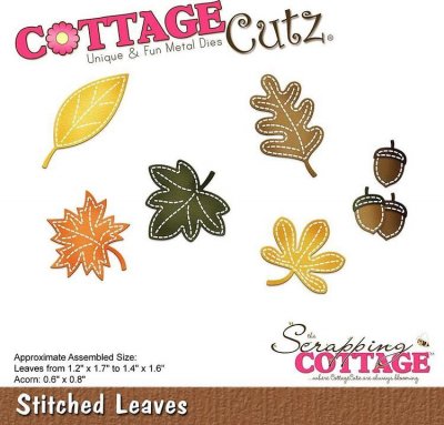 CottageCutz Dies - Stitched Leaves