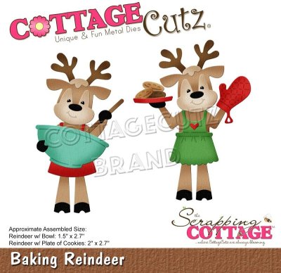 CottageCutz Dies - Baking Reindeer