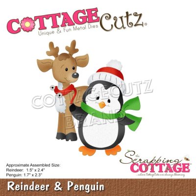 CottageCutz Dies - Reindeer & Penguin