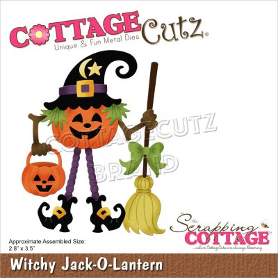 CottageCutz Dies - Witchy Jack-O-Lantern