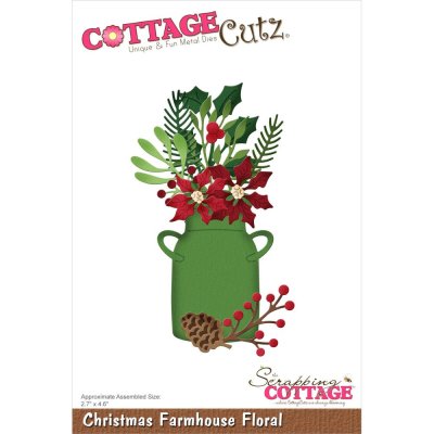 CottageCutz Dies - Christmas Farmhouse Floral