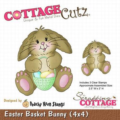 CottageCutz Dies - Easter Basket Bunny by Peachy Keen