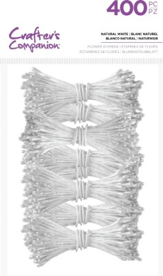 Crafters Companion Flower Stamens - Natural White (400 pieces)