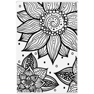 Crafters Companion Clear Stamps - Swirling Florals