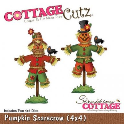 CottageCutz Dies - Pumpkin Scarecrow (double pack)