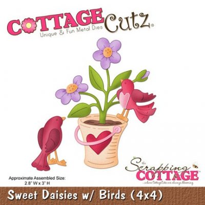 CottageCutz Dies - Sweet Daisies with Birds