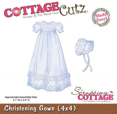 CottageCutz Dies - Christening Gown