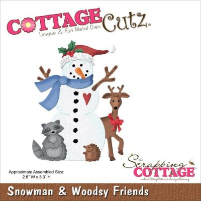 CottageCutz Dies - Snowman & Woodsy Friends