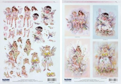 Paintbox Poppets Decoupage and Toppers - S24 (2 x A4 sheets)