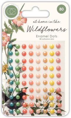 Craft Consortium At Home in the Wildflowers Adhesive Enamel Dots