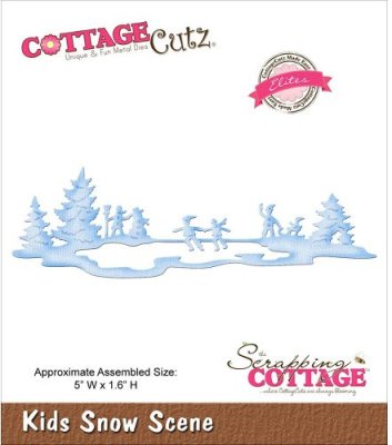 CottageCutz Dies - Kids Snow Scene