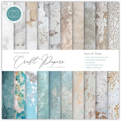 Craft Consortium 6”x6” Essential Craft Papers Paper Pad - Test of Time (40 sheets)