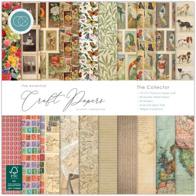 Craft Consortium 12”x12” Premium Paper Pad - The Collector (30 sheets)