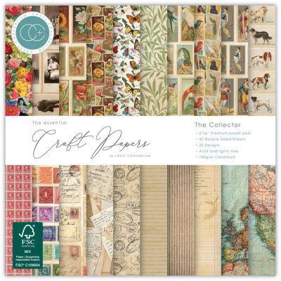 Craft Consortium 6”x6” Premium Paper Pad - The Collector (40 sheets)