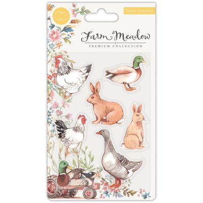 Craft Consortium Clear Stamp Set - Farm Meadow Animals