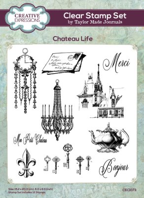 Creative Expressions Clear Stamp Set - Chateau Life