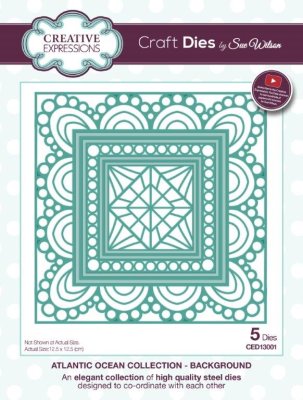 Creative Expressions Dies by Sue Wilson - Atlantic Ocean Collection Background (5 dies)