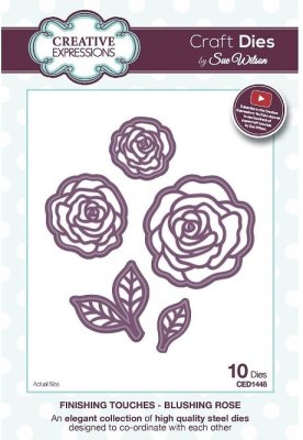 Creative Expressions Dies by Sue Wilson - Finishing Touches Collection Blushing Rose Die (10 dies)