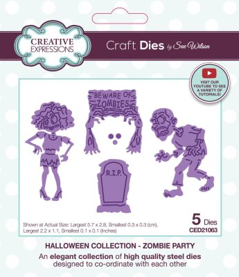 Creative Expressions Craft Dies - Halloween Zombie Party