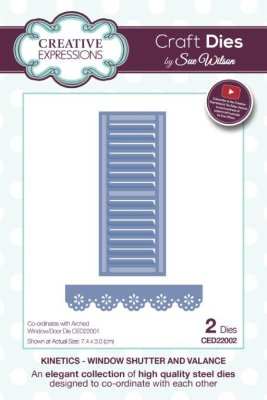 Creative Expressions Dies by Sue Wilson - Kinetics Collection Window Shutter and Valance (2 dies)