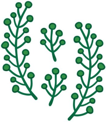 Creative Expressions Dies by Sue Wilson - Festive Collection Berry Sprig (4 dies)