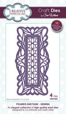 Creative Expressions Dies by Sue Wilson - Frames and Tags Collection Gemma (4 dies)