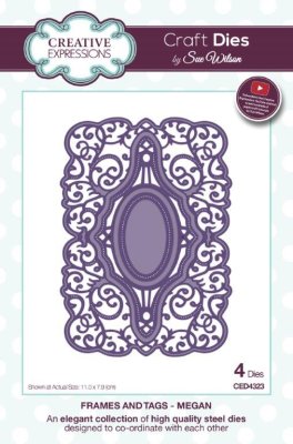 Creative Expressions Dies by Sue Wilson - Frames & Tags Collection Megan (4 dies)