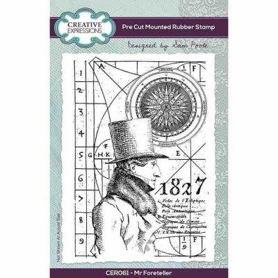 Creative Expressions A6 Pre-Cut Rubber Stamps - Mr Foreteller by Sam Poole