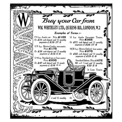 Crafty Individuals Unmounted Rubber Stamps - Vintage Vehicle