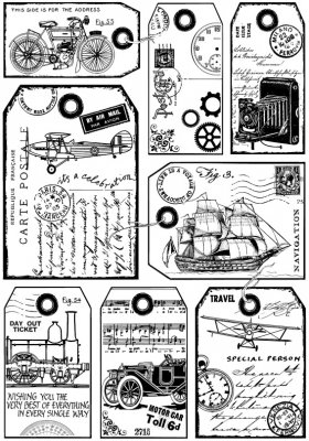Crafty Individuals Unmounted Rubber Stamps - It's a Man's World